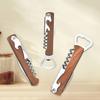 2PCS Stainless Steel Can Opener 4 In 1 Beer Cap Openers Durable Wine Corkscrew  Bartenders