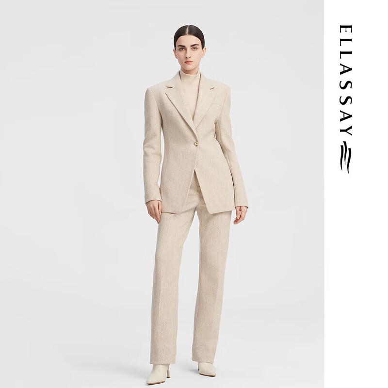 ELLASSAY Women's Simple One-Button Blazer