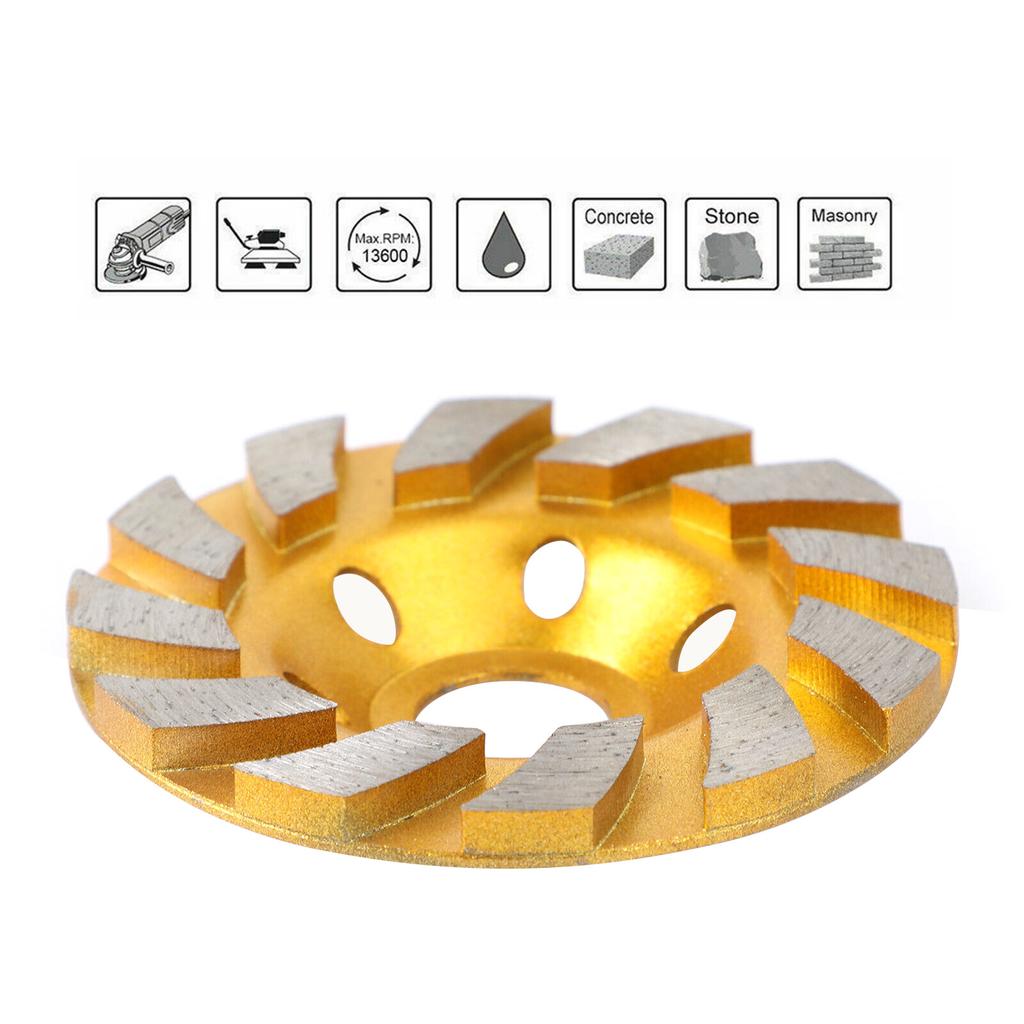 4-дюймовый алмазный сегментный шлифовальный круг, угловой шлифовальный диск для гранита, мрамора, каменной кладки, бетона