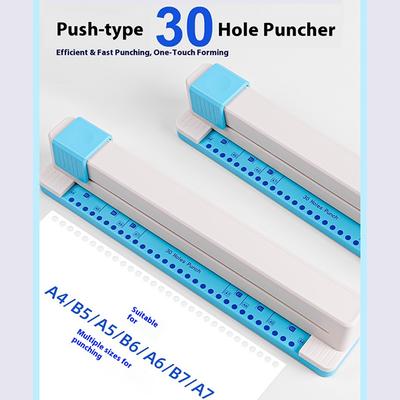 Дырокол 30 отверстий Дырокол для документов Ручной DIY Дырокол A4 Ручной Офисные принадлежности
