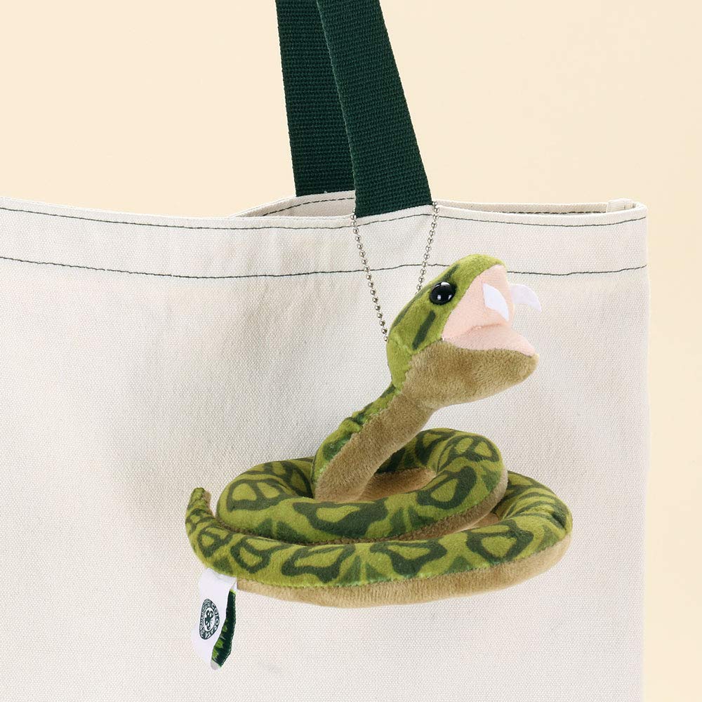 Carolata Plush Mascot Habu (Yanbaru Creaturewith Chain) Realistic Snake Keychain Doll Gift (Twice Tested) Christmas Present