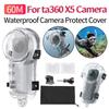60-метровый невидимый водонепроницаемый чехол для камеры Insta360 X5, защитный чехол для подводной съемки, аксессуары