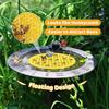 Floating Bee Island-Bee Waterer Round Bee Insect Drinking Tray Acrylic Beekeeping Setups Luring insectss Waterer Catcher Cups