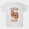 Футболка женская Bears Are Awesome Harajuku Print Kawaii футболка летняя женская футболка с коротким рукавом топ футболка