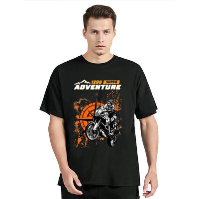 GS1290 Super Adventure R Desert Rider Мотоциклетная футболка Новая летняя мужская хлопковая футболка Одежда для езды на велосипеде Спортивные повседневные футболки Топы