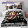 Name Custom Rocky Balboa Pattern Bedding Set Quilt Cover Pillowcase Home Decor Gift (1 * duvet cover + 2 * pillowcase, without core)