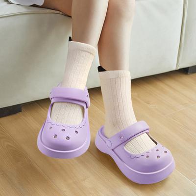 Туфли принцессы Пони Поли, родительско-детские пляжные сандалии, легкая подошва из ЭВА, дырчатые туфли, сделай сам