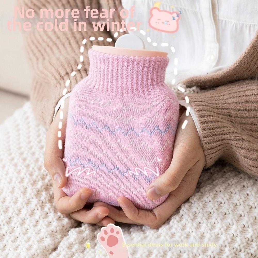 Silicone Warm Water Bag Removable Water-filling Bottle Hot Water Bottles Hand and Feet