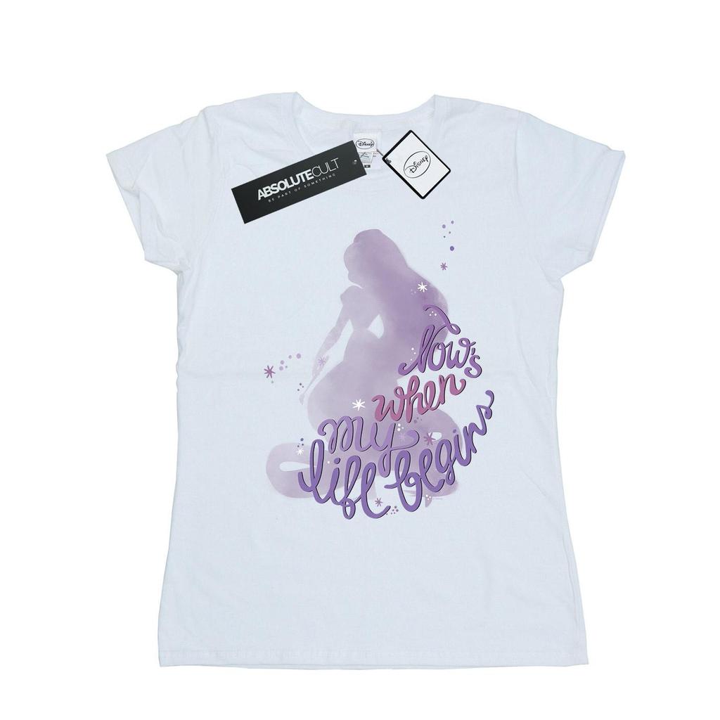 Disney Womens/Ladies Tangled Now´s When My Life Begins Cotton T-Shirt