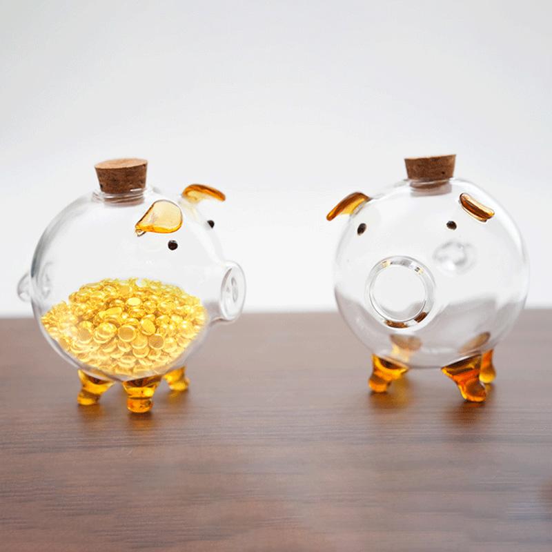 Стеклянная копилка, прозрачная копилка, прозрачная банка для сбережений, коробка для сбережений, подарочный контейнер для детей и взрослых