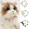 Sweet Decorations Cat Pearl Necklace Adjustable Cat Jewelry Fashion Pet Collar Dog Birthday Gift