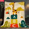Animal flannel thin Blanket custom blanket Picnic Bed Sofa Blankets Family Bedroom Children's Room Napping blankets fluffy