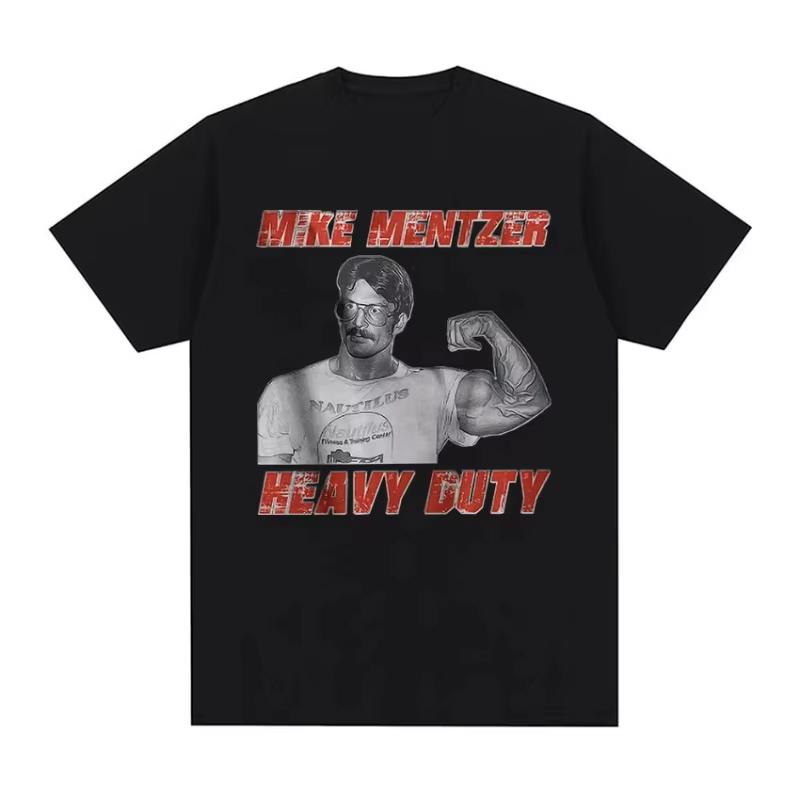 Vintage Mike Mentzer Graphic T Shirt Women Bodybuilder Print Short Sleeve T-shirts Men's Cotton Oversized T-shirt Streetwear Top