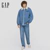 GAP Unisex Logo Faux Sherpa Lined Denim Jacket
