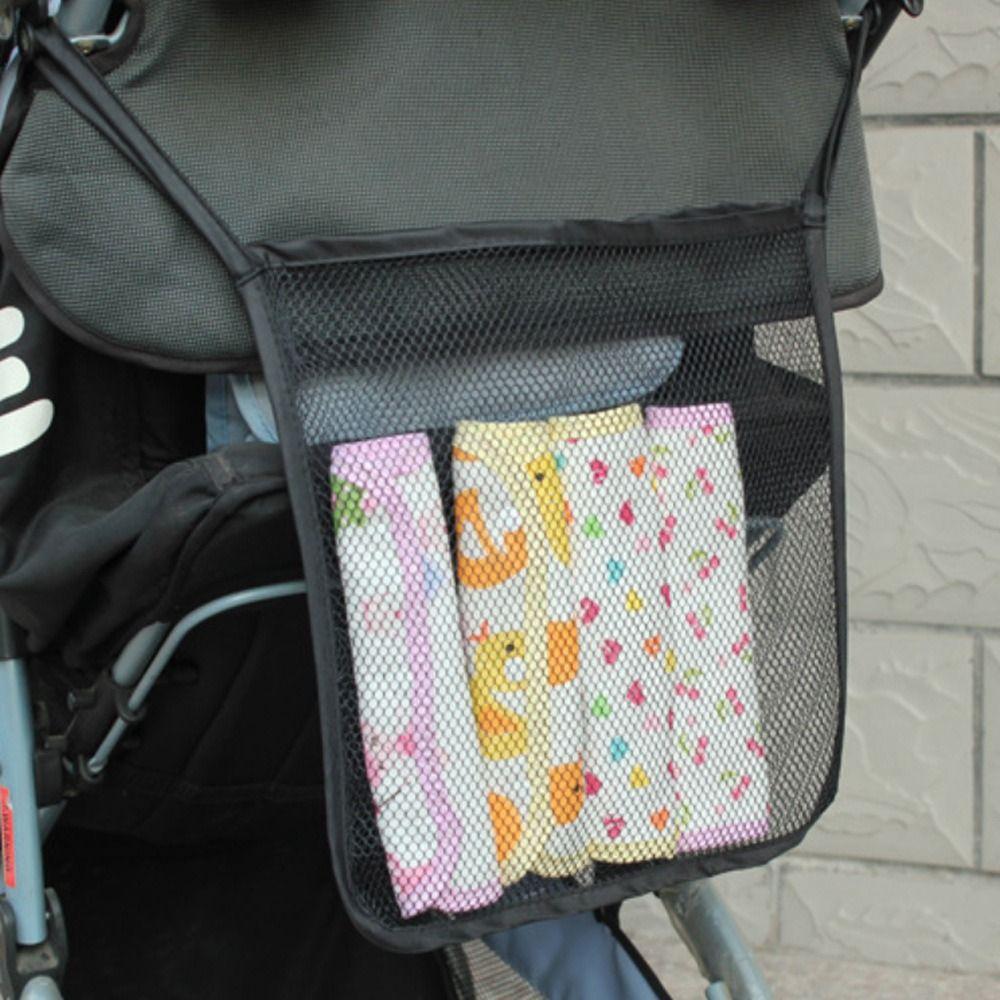 Сумки для хранения большой вместимости Портативная подвесная сумка для коляски Высококачественная сетчатая сумка для хранения