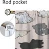 Blackout Curtains 2 Pieces Cut Cartoon Animal Home Interior Curtains for Camera Tulle for Bedroom Shades Partition Curtain Room
