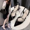 Fashion Sandals Fairy Style New Summer Bag Head Thick Heel Rhinestone High Heel with Skirt Women's Shoes