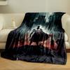 Crusader Knight Castle Blanket  Printed Blanket for Living Room Bed Couch lunch break Soft Cozy Blanket for Friend's festival Gift