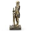 HDMbigmi King's Guard Ornament Knight Statue Desk Accessory, Pen Holder, Pen Stand, Paperweight for Office or Home (Bronze)