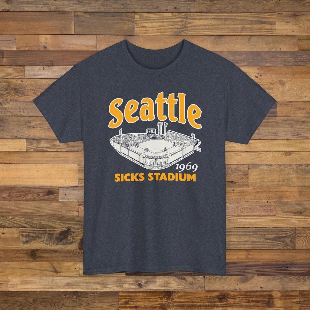 Футболка Sicks Stadium 1969 Ballpark - Бейсбол Сиэтл Маринерс