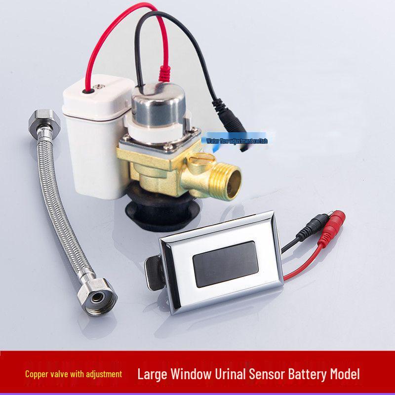 Автоматический инфракрасный смыватель для писсуара с электромагнитным клапаном-датчиком