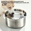 Slow Drinking Bowl for Dogs 1.2/3.2L Stainless Steel Dog Water Bowl, No-Spill Easy Clean Pet Dispenser Anti-Splash Non-Slip Small Medium Large
