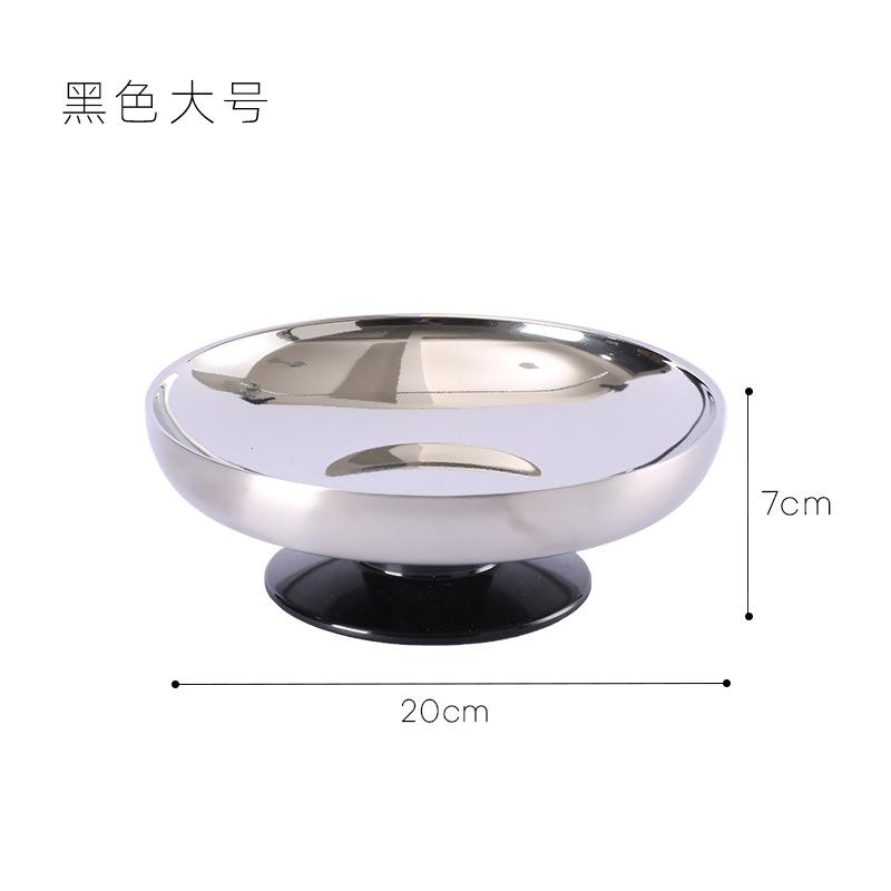 Скандинавский стиль Инс Нержавеющая сталь Фруктовница на высокой ножке Настольный поднос для хранения мелких закусок и орехов Фруктовница