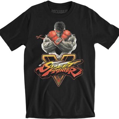 Мужская футболка American Classics Street Fighter SFV Key Slim Fit XXXX-Large Черный
