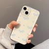 Подходит для iPhone17Pro синий маленький бантик-сердечко космический чехол для телефона Apple 16 прозрачный 15/14 поколение