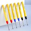Набор из 6 штук 33 мм ручек-маркеров с длинным наконечником - Красный/Синий/Черный Водонепроницаемый для Деревообработки Декорирования Глубокое Отверстие Многоцелевой Инструмент для Маркировки