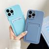 Soft Silicone Phone Case For iPhone 13 Pro Max 12 11 Samsung S22 S21 A53 Xiaomi Redmi 10C 10A Note 11 10 Wallet Card Holder Cover