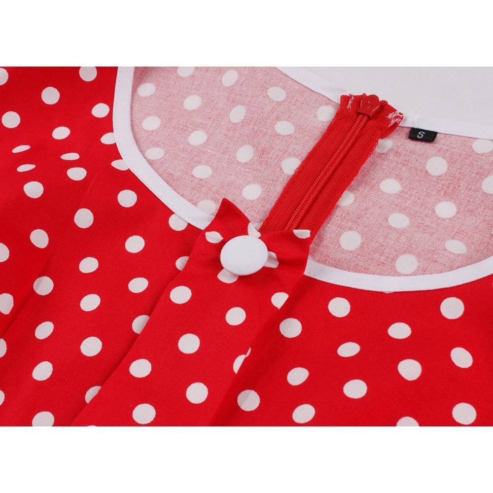 Женское винтажное платье в горошек в стиле рокабилли, коктейльное платье для вечеринки, платье на весну и лето с короткими рукавами