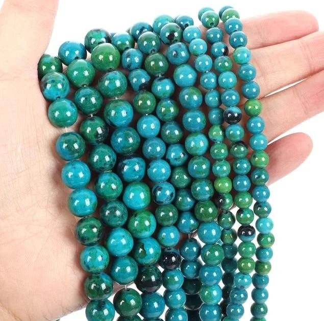 30pcs Natural Stone Beads Tiger Eye Agate Turquoise Rose Quartz Lapis Jade Opal Round Loose Beads for Jewelry Making DIY Bracelet 6mm