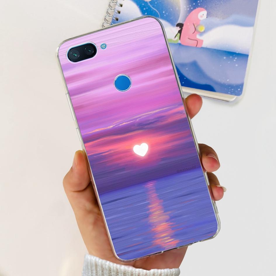Чехол для Xiaomi Mi 8 Lite Милый прозрачный чехол-астронавт для Xiomi Mi 8 Lite Funda Mi8 Lite Ударопрочный чехол Силиконовый чехол