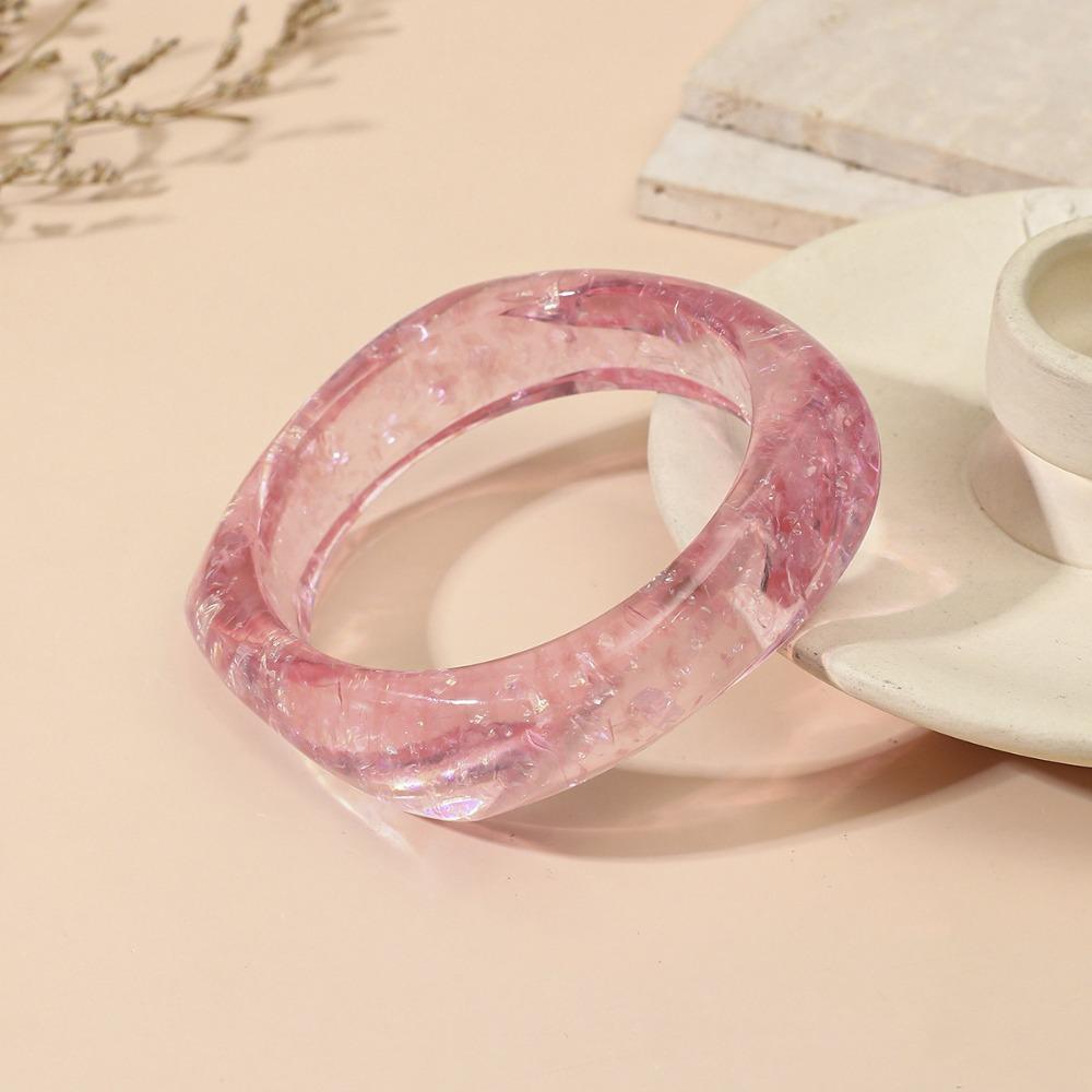 Irregular Square Rhinestones Bangle Wide Statement Bracelets Women Summer Jewelry Accessories