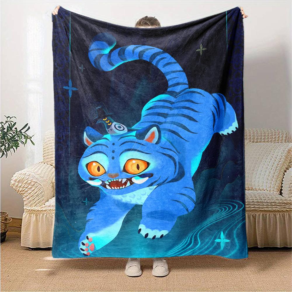 1pc KPop Demon Hunters23 Blanket, Gift, for Men and Women, Soft Blanket, Good for Sofa Bed Couch Travel, Lightweight Flannel Blanket