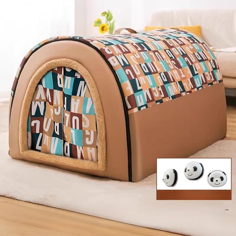 Собачья будка, чтобы держать больших собак в тепле зимой. Собачья будка зимой. Съемный и моющийся для золотистых ретриверов. Подходит для всех сезонов.