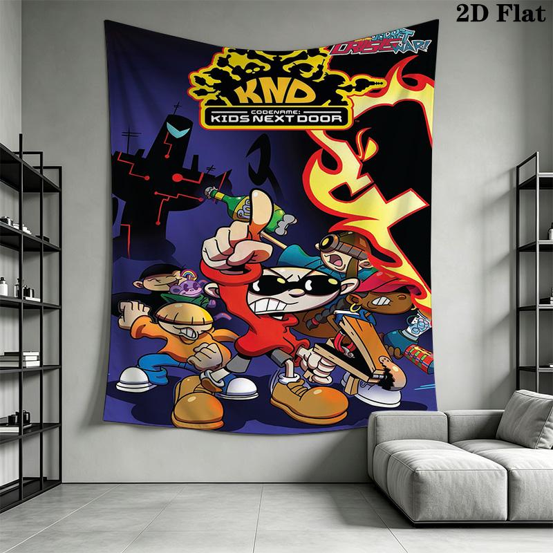KND Codename: Kids Next Door Pattern Home Decor Tapestry, Wall Hanging, Decorative RV Wall Cloth.SGT0917099