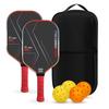 T700 Carbon Fiber Pickleball Paddle Set - Complete Kit All Players
