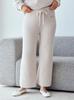 Gelato Pique Basic Powder Pullover Long Pants Set & (PWNT245352) Women's (BEG)