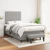 3136741 vidaXL Divan Bed with Mattress Light Grey 120x200cm Fabric