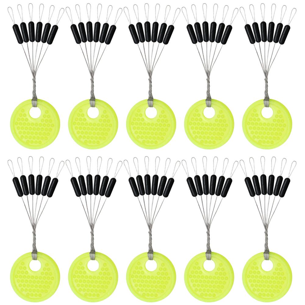 60 шт., 10 групповых наборов, резиновая пробка для фасоли, пробка для рыболовной наживки, поплавочные инструменты