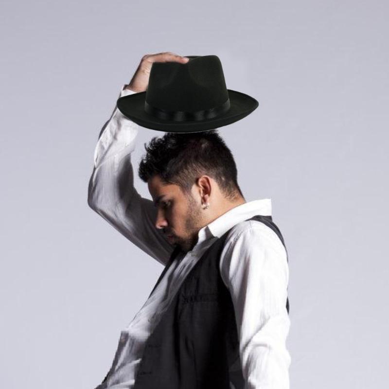 Костюмная шляпа Федора Шляпа Шляпа для музыкального фестиваля Взрослая Зимняя Осенняя Вечеринка Шляпа Унисекс Головной убор Сценическое шоу Котелок