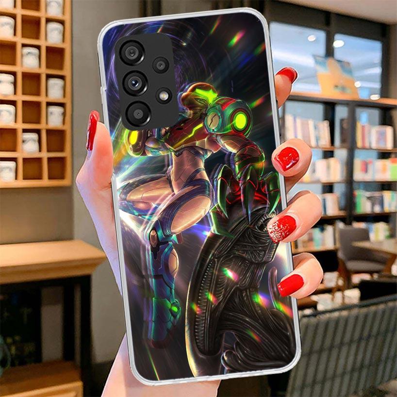 Game M-Metroids Phone Case For Samsung Galaxy A12 A22 A32 A52 A72 A02S Phone Case Note 20 Ultra 10 S10 Plus A51 A71 A50S A20S A1