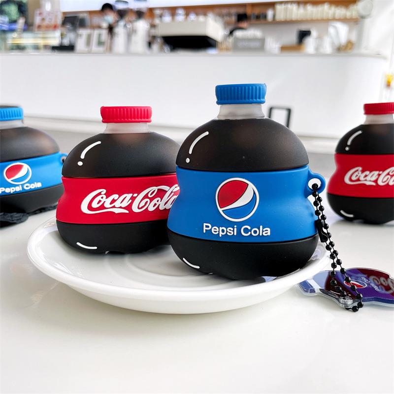 Крышка для AirPods Pro Coke для Apple Bluetooth беспроводная 1/1/1 поколение чехол для наушников креативный брелок силиконовый корпус мягкий
