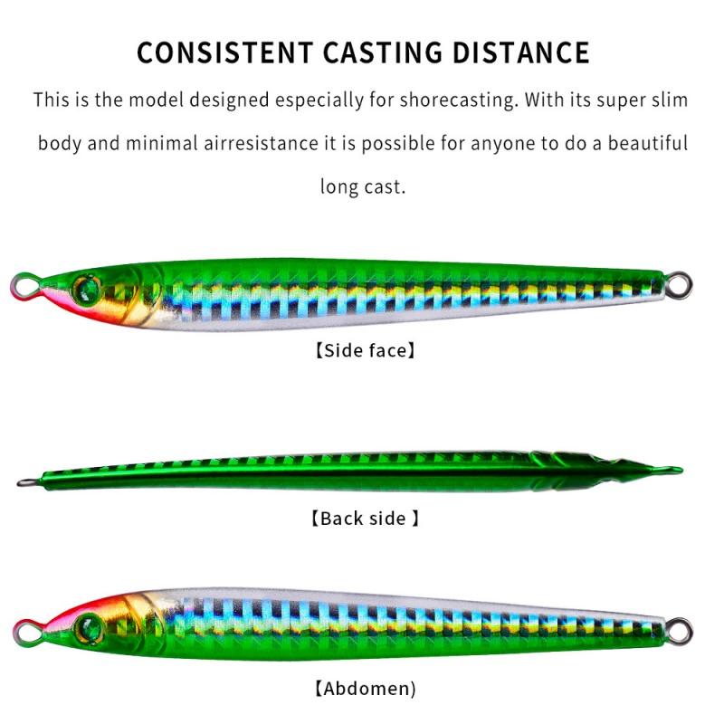 Sea Fishing Metal Lure, 5-color Hook, Iron Plate Fake Lure, Night Light Lure, Biomimetic Lure, Fishing Gear