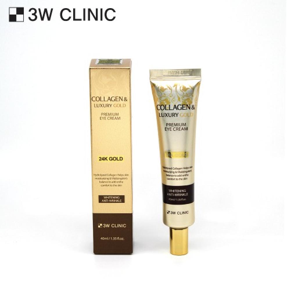 3w Clinic Крем для век Collagen Luxury Gold 40 мл (3 варианта)