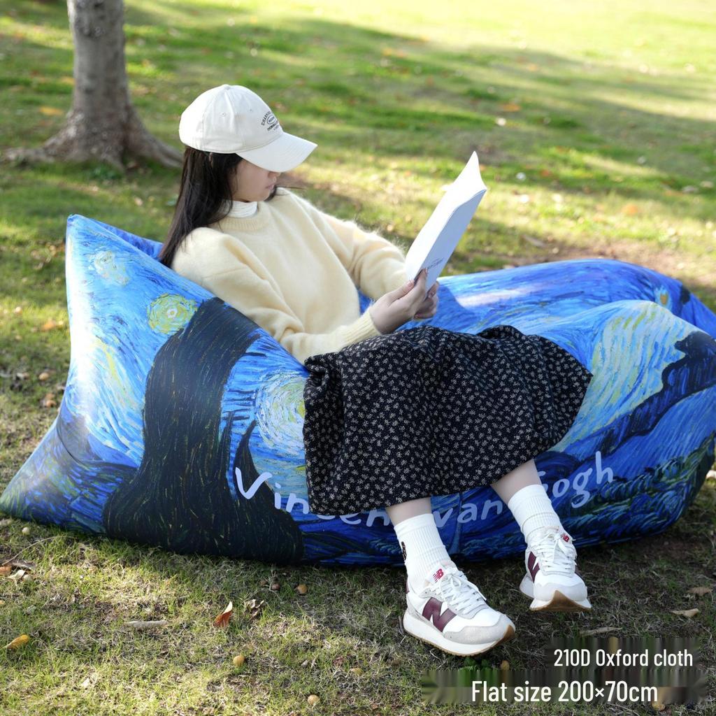 Портативный надувной диван-кровать для кемпинга на открытом воздухе и отдыха на пляже