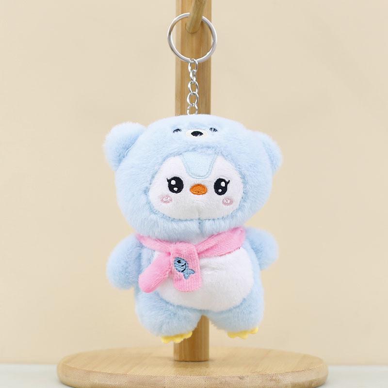 Очаровательный мультяшный плюшевый брелок в виде пингвина, милый кролик, медведь, животное, игрушка, украшение