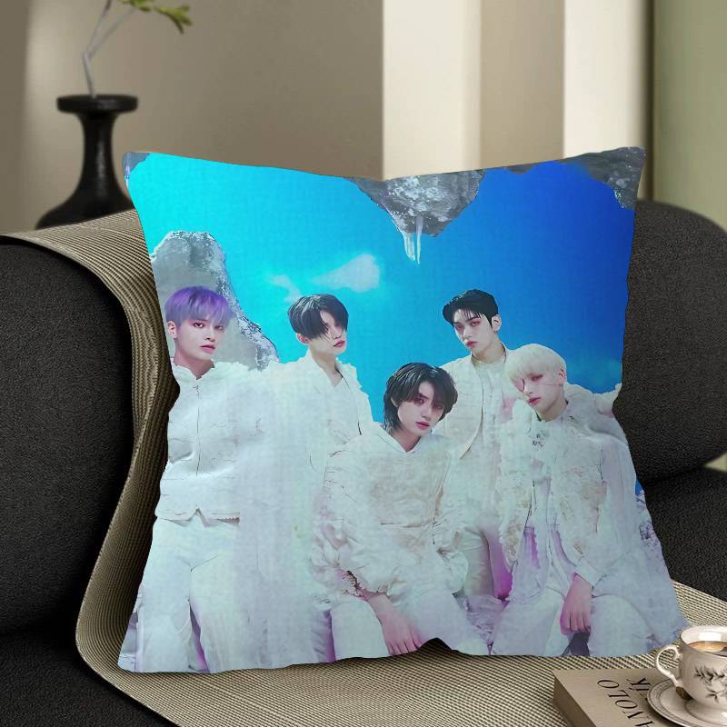Kpop T-TOMORROW X TOGETHER TXT Наволочка для подушки-подушки Подушка для дивана автомобиля Чехол для подушки на Рождество 40x40см 45x45см